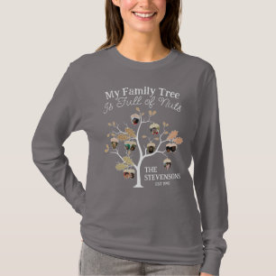 Grappige neutrale foto Family Tree is vol met note T-shirt