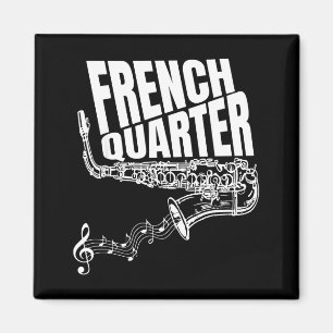 Grappige New Orleans Mardi Gras Jazz Saxofoon Magneet