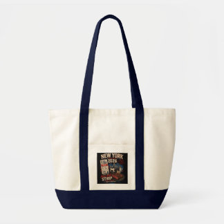 Grappige New York Strip Voetbal Tote Bag
