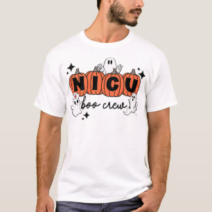 Grappige NICU Boo Crew Verpleegster Halloween T-shirt