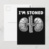 Grappige Niersteenoperatie met distressed-look Briefkaart (Voorkant / Achterkant)