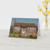 Grappige Nieuw Huis Kaart (Gele Bloem)