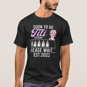 Grappige nieuwe Aun zwangerschap aankondiging binn T-shirt