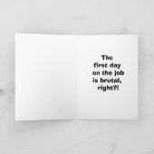 Grappige nieuwe baan gefeliciteerd Kaart (Binnen)