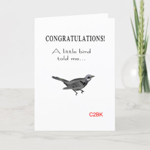 Grappige nieuwe baby gefeliciteerd bedankkaart