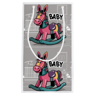 Grappige nieuwe baby Rocking Horse Abstract Klein Cadeauzakje