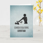 Grappige Nieuwe Vader - Baby Verschoont Vader Word Kaart (Gele Bloem)