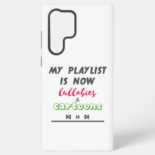 Grappige nieuwe vader/moeder playlist samsung galaxy hoesje