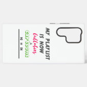 Grappige nieuwe vader/moeder playlist samsung galaxy hoesje (Achterkant horizontaal)