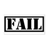 Grappige nieuwigheid FAIL Rubber Stamp Rubberstempel (Afrduk)