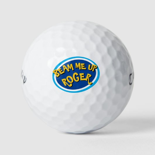 Grappige nieuwigheid grote print golfballen (Voorkant)
