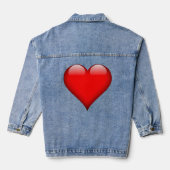 Grappige Nieuwigheid IK HOU VAN MIJN SLECHTE SLIMM Denim Jacket (Achterkant)