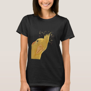 Grappige nieuwsgierige papegaai vogel cocktail t-shirt