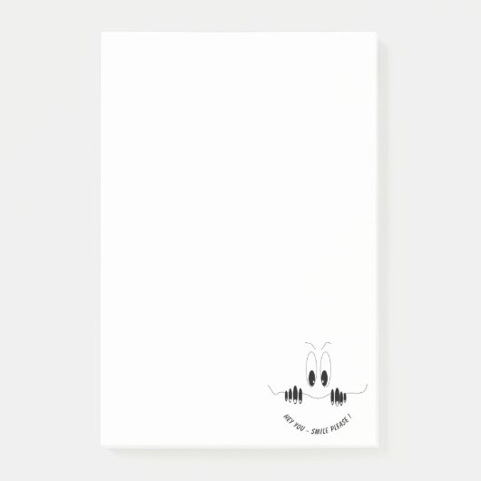 Grappige Nieuwsgierigheid Ogen Glimlach Post-it® Notes (Voorkant)