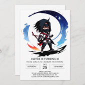 Grappige Ninja geheim agent verjaardag Kaart (Voorkant / Achterkant)