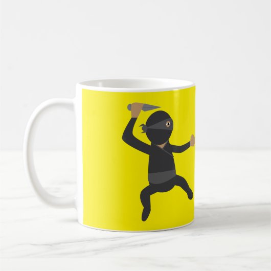 Grappige Ninja Koffiemok (Links)