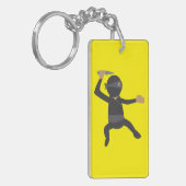 Grappige Ninja Sleutelhanger (Voorkant Links)