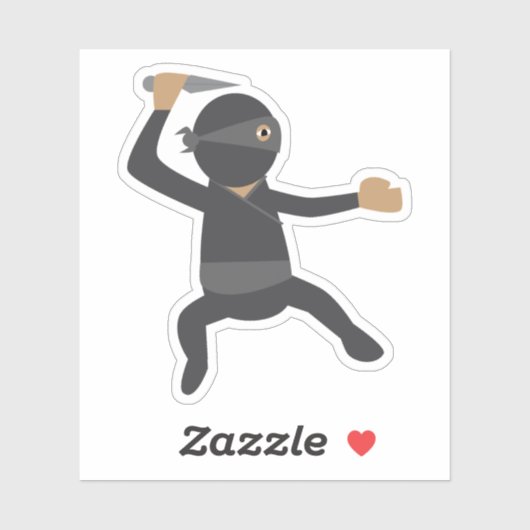 Grappige Ninja Sticker (Vel)