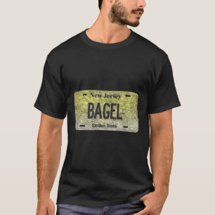 Grappige Nj Staat Eigen Naambordje Bagel T-shirt