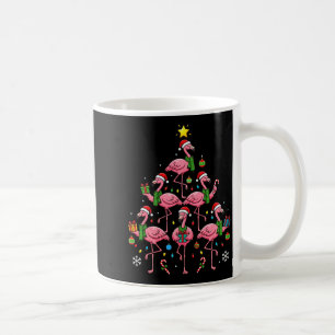 Grappige Nk Flamingo Kerstboom Kerstmannenhoeden H Koffiemok