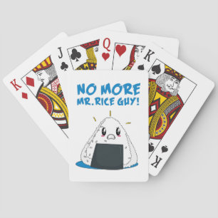 Grappige No More Rice Guy Pokerkaarten