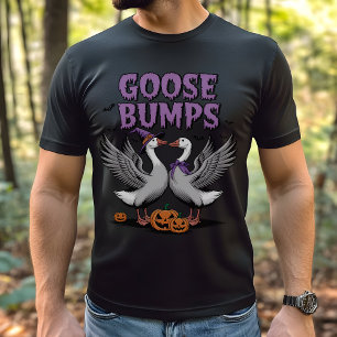 Grappige nostalgische ganzenhobbels Halloween T-shirt