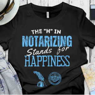 Grappige notaris   Kantoor - de H in Notarizing T-shirt
