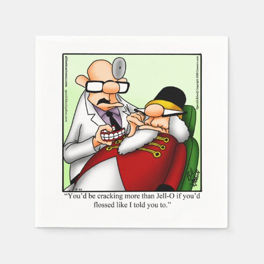 Grappige Notenkraker Humor Party Servetten (Voorkant)