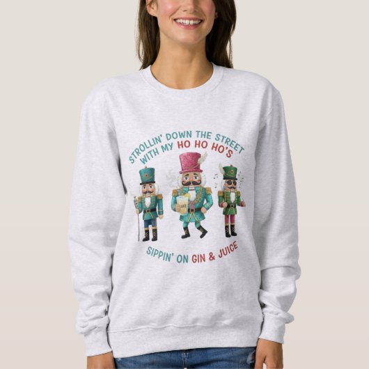 Grappige Notenkraker Kerst T-shirt met Whimsy (Voorkant)