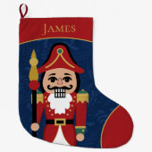 Grappige notenkraker kerstkous grote kerstsok (Voorkant)