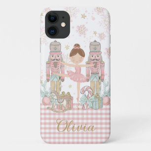 Grappige Notenkraker Pastel Roze Kerstballet iPhone 11 Hoesje