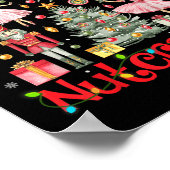 Grappige Notenkraker Squad Kerstboom 2024 Mannen W Poster (Hoek)