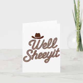Grappige Nou Sheeyit Cowboy Hoed Zuidelijk Land Qu Kaart
