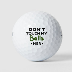 Grappige Novelt Golfbal Monogram Niet Aanraken Golfballen