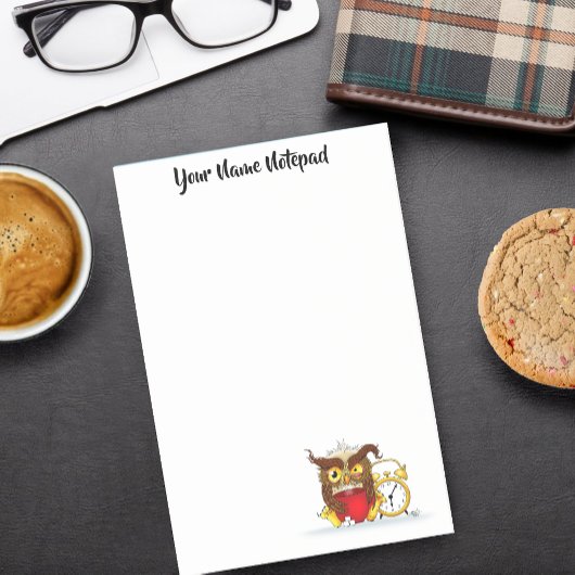 Grappige ochtend chagrijnige uil post-it® notes