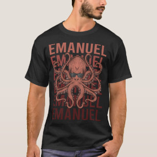 Grappige Octopus - Emanuel Naam T-shirt
