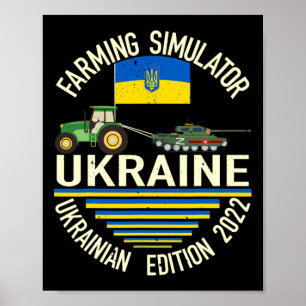 Grappige Oekraïense boer steelt tank meme ik sta a Poster