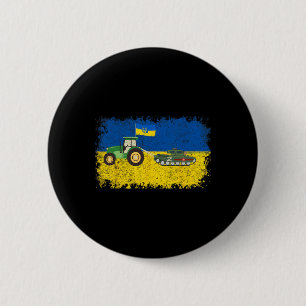 Grappige Oekraïense boer steelt tank meme ik sta w Ronde Button 5,7 Cm