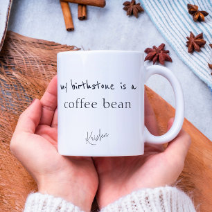 Grappige offerte koffie liefhebber gepersonaliseer tweekleurige koffiemok