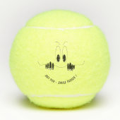 Grappige ogen Tennisballen Glimlach - Aangepaste t (Voorkant)
