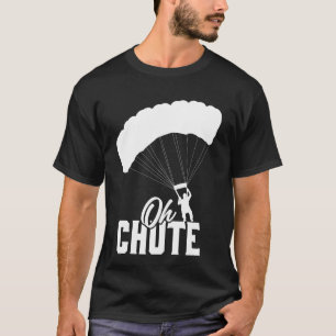 Grappige Oh Val Skydiving Liefhebber Mannen Vrouwe T-shirt
