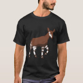 Grappige Okapi illustratie T-shirt (Voorkant)