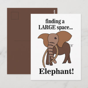 Grappige Olifant Briefkaart