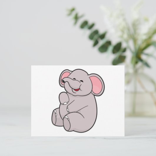 Grappige Olifant Briefkaart (Staand voorkant)