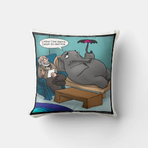 Grappige Olifant In Therapie Kussensloop Kussen