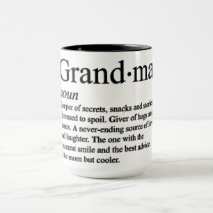 Grappige oma-definitie mok