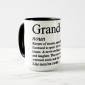 Grappige oma-definitie mok (Voorkant links)