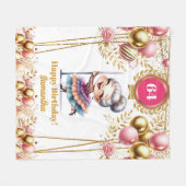 Grappige oma deken pensioen cadeau idee (Voorkant (Horizontaal))