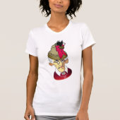 Grappige oma elf vakantie witte kerst t-shirt (Voorkant)