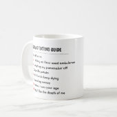 GRAPPIGE Oma Opa Grootouder TEKSTEN GIDS Koffiemok (Voorkant links)